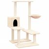 vidaXL Albero per Gatti con Tiragraffi in Sisal Crema 94,5 cm