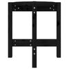 vidaXL Tavolino da Salotto Nero &Oslash; 42,5x45 cm in Legno Massello di Pino