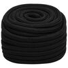 vidaXL Corda multiuso 20 mm 25 m Nero Poliestere
