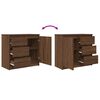 vidaXL Credenza con Cassetto Rovere Marrone 71x35x65 cm in Truciolato
