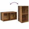 vidaXL Set mobile TV 2 pcs Legno vecchio 72 x 35 x 36,5 cm