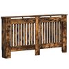 vidaXL Copertura per radiatori Rovere fum&eacute; 152 x 19 x 81,5 cm