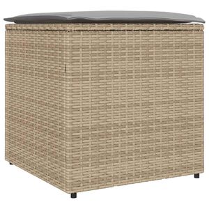 vidaXL Scatola per Cuscini Beige 50 x 50 x 50 cm polyrattan