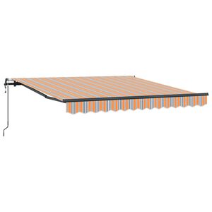 vidaXL Tenda Retrattile Multicolore 300 x 250 cm Tessuto e Alluminio