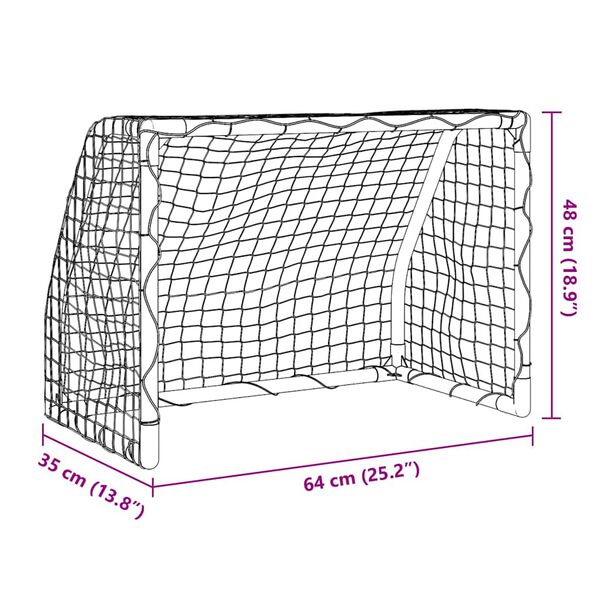 Porte Da Calcio Relaxdays - Set Da 2 In Metallo Con Rete 110x150x75cm | Per Giardino, Adulti E Bambini - Foto 9