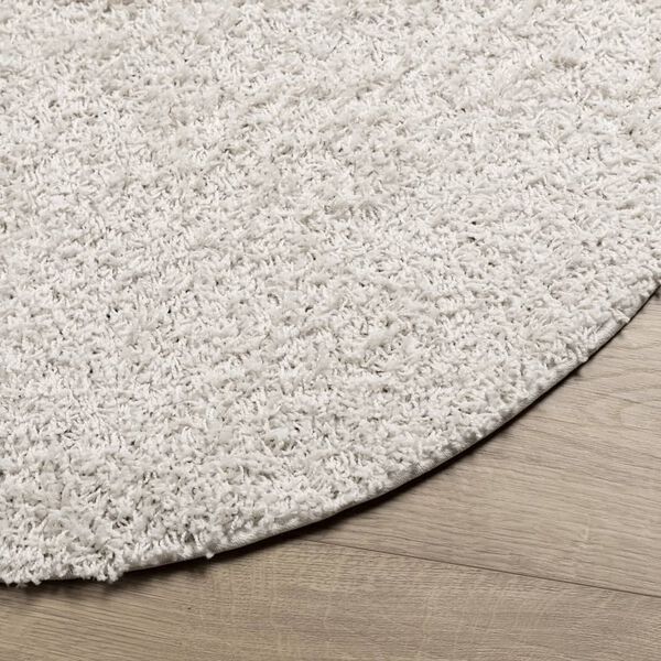 vidaXL Tappeto Shaggy PAMPLONA a Pelo Lungo Moderno Crema &Oslash; 280 cm
