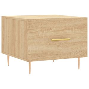 vidaXL Tavolino da Salotto Rovere Sonoma 50x50x40 cm Legno Multistrato