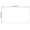 vidaXL Paraschizzi per Cucina 2 pz Bianchi 70x40 cm in Vetro Temperato