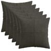 vidaXL Federa 6 pz ALMELO Antracite 30 x 30 cm corduroy