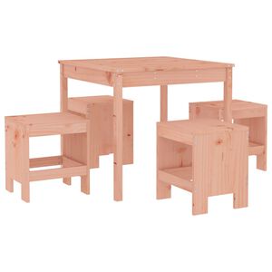 vidaXL Set da Pranzo per Giardino 5 pz in Legno Massello di Douglas