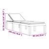 vidaXL Lettino Prendisole con Cuscini Bianco in PP