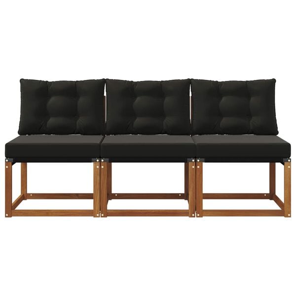 vidaXL 3 Pezzo Divano centrale da esterno