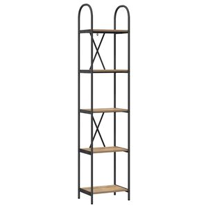 vidaXL Libreria 5 livelli 40 x 30 x 183 cm Legno ingegnerizzato