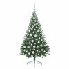 vidaXL Albero di Natale artificiale con luci integrate Verde 180 cm