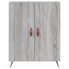vidaXL Credenza Grigio Sonoma 69,5x34x180 cm in Legno Multistrato