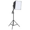 vidaXL Kit per Studio Fotografico con Set Luci, Fondale e Riflettore