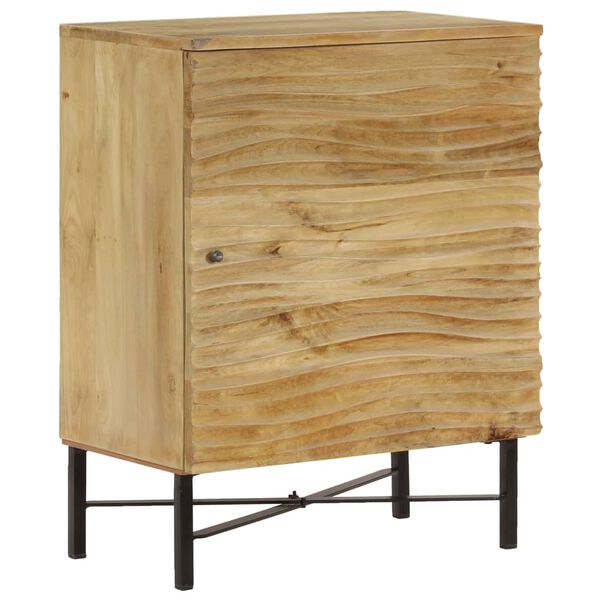 vidaXL Credenza in Legno Massello di Mango 60x35x75 cm