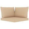 vidaXL Set Divani da Giardino 6 pz con Cuscini Beige