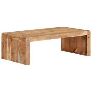 vidaXL Tavolino da Salotto 110x55x35 cm in Legno Massello di Acacia