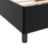 vidaXL Struttura del letto con materasso Nero 120 x 200 cm Tessuto