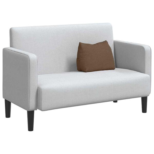 vidaXL Cuscino per Schiena Marrone 45 x 20 x 35 cm Tessuto