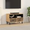vidaXL Mobile Porta TV 70x33x46 cm in Legno Massello di Mango