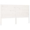 vidaXL Testiera per Letto Bianca 146x4x100cm in Legno Massello di Pino