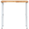 vidaXL Banco Lavoro 100x60x(73-99,5) cm Legno di Acacia Rettangolare