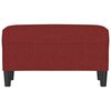 vidaXL Panca Rosso Vino 70x35x41 cm in Tessuto