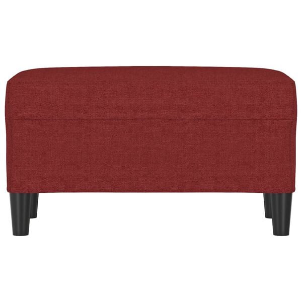 vidaXL Panca Rosso Vino 70x35x41 cm in Tessuto