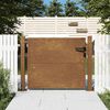 vidaXL Cancello da giardino 100x75 cm in acciaio Corten