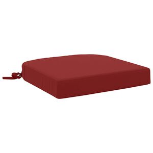 vidaXL Cuscino per sedile a 1 pezzo SOEST 100% Poliestere Rosso Vino