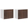 vidaXL Pannello lavastoviglie Kalmar 2 pz Rovere Marrone