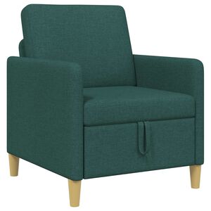 vidaXL Divano con Storage Verde Scuro 72 x 78 x 87 cm Poliestere
