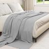 vidaXL Coperte da Pile 24 pcs Grigio 240 x 220 cm Panno