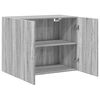 vidaXL Mobile a Parete Grigio Sonoma 80x42,5x64cm in Legno Multistrato
