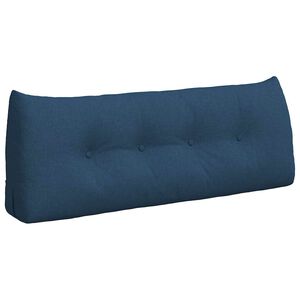 vidaXL Cuscino per Schiena Blu 120 x 24 x 50 cm Tessuto