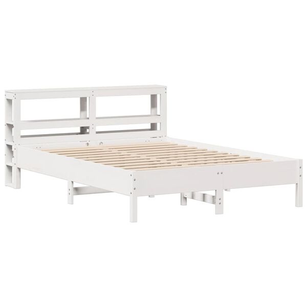 vidaXL Letto senza Materasso Bianco 140x200 cm Legno Massello di Pino