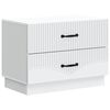 vidaXL Armadio da Notte con cassetto Bianco 62 x 34,5 x 44,5 cm