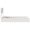 vidaXL Letto con Contenitore Bianco 90 x 190 cm Legno multistrato