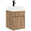 vidaXL Mobile Lavabo da Parete Rovere Artigianale 39 x 41 x 62,5 cm