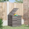 vidaXL Contenitore da Giardino in Rattan PE 100x97,5x104 cm Grigio