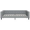 vidaXL Divano Letto con Materasso Grigio Chiaro 90x190 cm in Tessuto