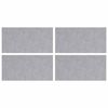 vidaXL Gradini per Scale 4 pz 50 x 25 cm Argento Alluminio