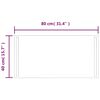vidaXL Specchio da Bagno con Luci LED 80x40 cm