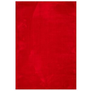 vidaXL Tappeto a Pelo Corto HUARTE Morbido e Lavabile Rosso 140x200cm