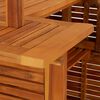 vidaXL Set da Bar per Giardino 3 pz in Legno Massello di Acacia