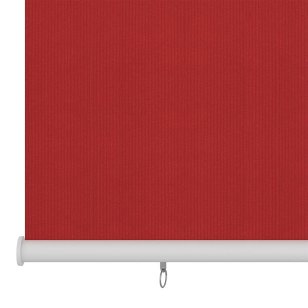 vidaXL Tenda a Rullo per Esterni 120x230 cm Rossa HDPE