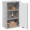 vidaXL Mobile da Bagno con porta Grigio Sonoma 39 x 23,5 x 65 cm