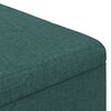 vidaXL Pouf contenitore Verde Scuro 80 x 80 x 45 cm Tessuto